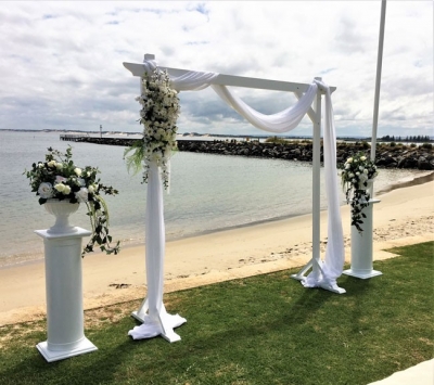White Timber Arch