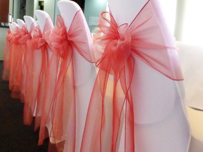 Watermelon organza sash