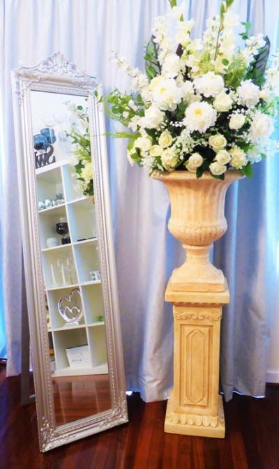 Fancy full length floor mirrors black, silver and white available $77.00 each