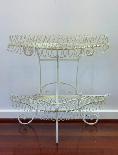 Wire display shelves suitable for cake display $33.00 each