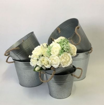 Zinc flower buckets $4.40 each