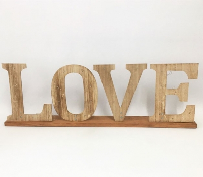 Wooden Love sign with lights 90cm x 30cm (Batteries not included) $33.00 each