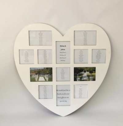 Multiple window white heart 60cm x 60cm $25.00 each