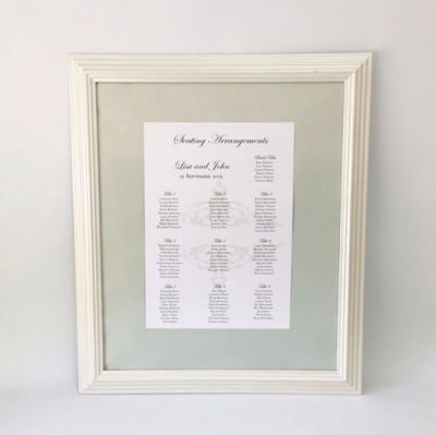 Pearl white frame 50cm x 50cm $25.00 each