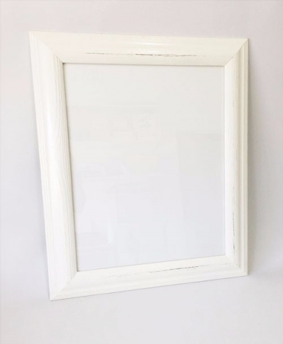 White shabby frame 53cm x 64cm $15.00 each
