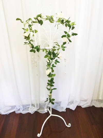 White metal music stand $22.00 each