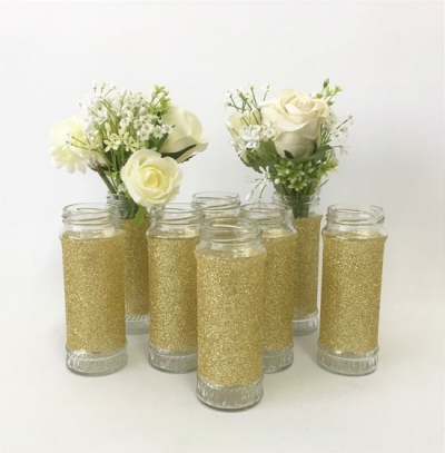 Assorted gold vases P.O.A.