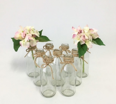 Assorted glass vases P.O.A.