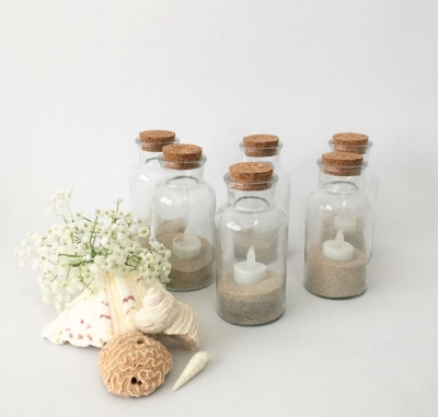 Glass tea light jars $3.30 each