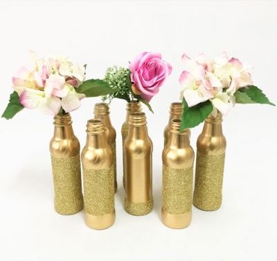 Assorted gold vases P.O.A.