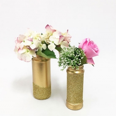 Assorted gold vases P.O.A.