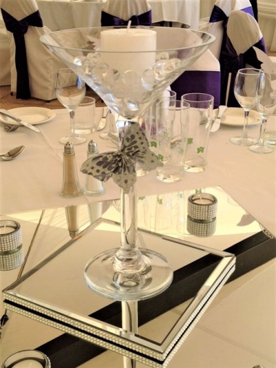 Cocktail Glass Centerpiece P.O.A.