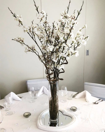Apple blossom with heart mirror