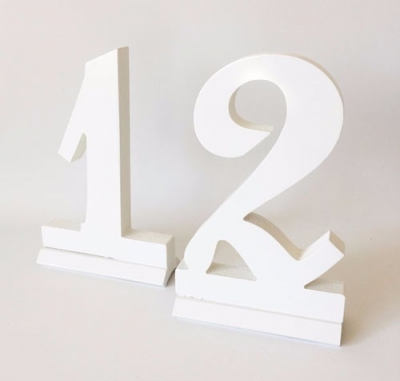White wooden numbers 1-10 $2.00 each