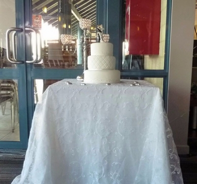 Lace cake table cover