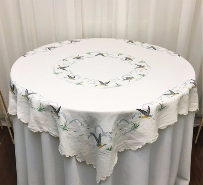 Vintage embroided tablecloth $13.20 each - 1 available