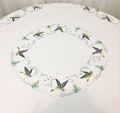 Vintage embroided tablecloth $13.20 each - 1 available