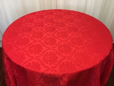 Red damask tablecloth $22.00 each - 1 available