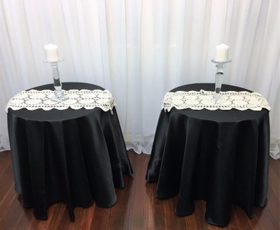 Lace overlay for side table $7.70 each