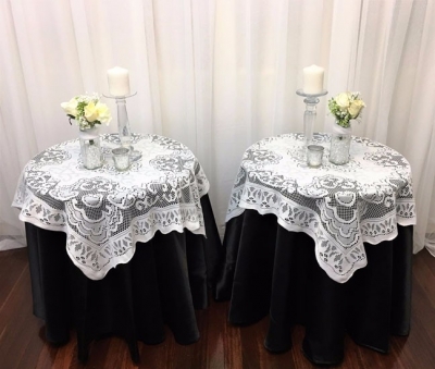 Lace overlay for side table $11.00 each