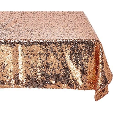 Rose Gold sequin table cloth