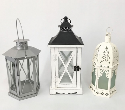 Assorted candle lanterns