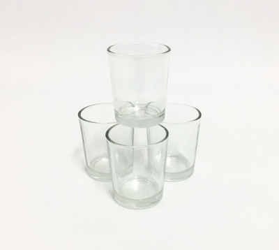 Glass tea light holders $1.10 each including tea light