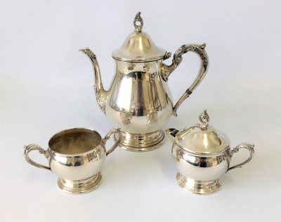 Vintage silver tea set $38.40 set
