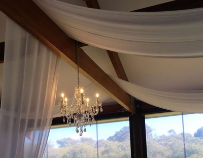 Ceiling drapes - St Aidans Winery